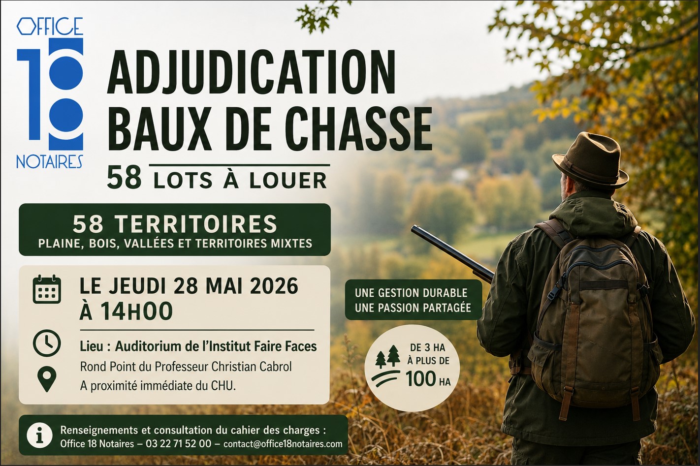 Adjudication des baux - JEUDI 28 MAI 2026